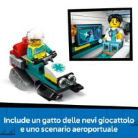 LEGO City 60465 Aereo Ambulanza: 4 Minifigure, Gatto Neve - LEGO