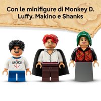 LEGO One Piece 75636 La Capanna Del Villaggio Foosha con Barca Giocattolo - One Piece, LEGO