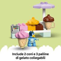 LEGO 10458 Duplo Gelateria Bluey con Macchina e 2 Figure - LEGO