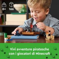 LEGO Minecraft 21259 Il Viaggio Del Galeone dei Pirati - LEGO, Minecraft