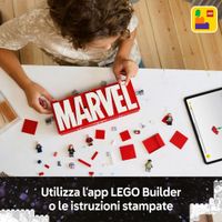 LEGO 76313 Logo e Minifigure Marvel con Supereroi - LEGO, Marvel