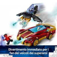 LEGO Marvel 76310 Auto di Iron Man Car e Black Panther Contro Hulk Rosso - LEGO, Marvel