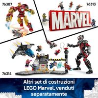 LEGO Marvel 76310 Auto di Iron Man Car e Black Panther Contro Hulk Rosso - LEGO, Marvel