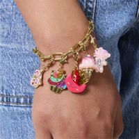 Bracciale Gold con Maglie Oversize, Charm Squad - FAO Schwarz