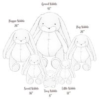 Peluche Bigger Bunny Gray 70 cm - Bunnies By The Bay