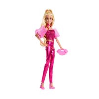 Barbie Fashionista Deluxe Metallic Bionda con Vestito Rosa - Barbie