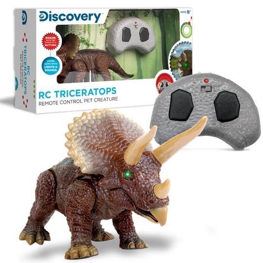 BAKAJI Drago Dinosauro Robot Radiocomandato – 47 Cm Con Luci, Suoni E Effetto Sputafuoco (Vapore) – Giocattolo Per Bambini