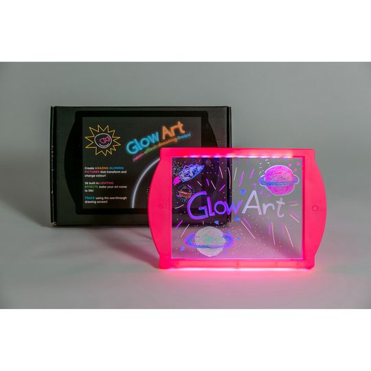 Glow Art, Tavoletta magica luminosa, Rosa - Marvin's Magic
