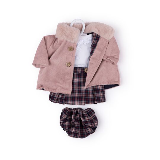 Completo con gonna, camicia e cappottino per My FAO Doll 40 cm - FAO Schwarz