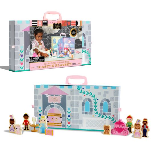Play set castello con 13 accessori di legno - FAO Schwarz