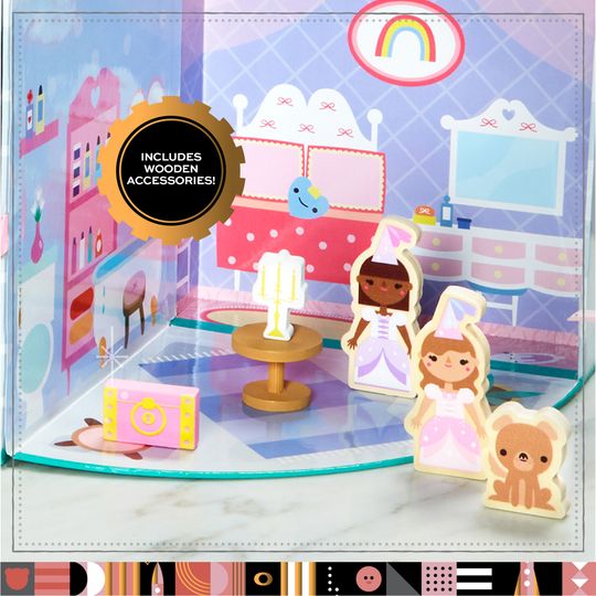 Play set castello con 13 accessori di legno - FAO Schwarz