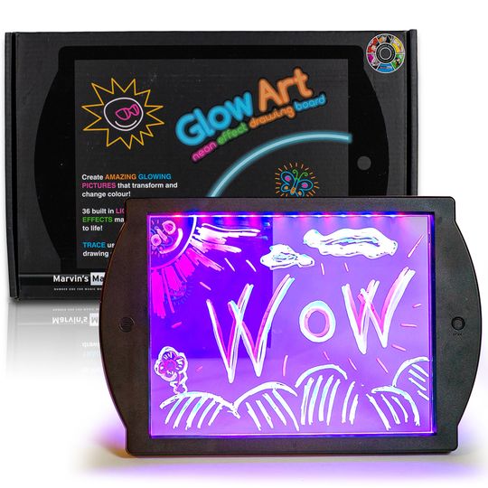 Glow Art, Tavoletta magica luminosa, Nero - Marvin's Magic