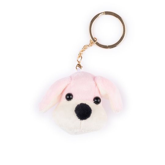 Portachiavi peluche cane rosa - FAO Schwarz