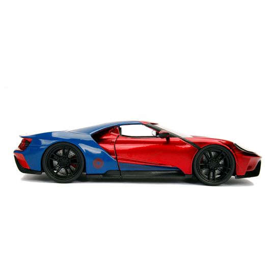 Ford GT 2017 scala 1:24 + personaggio Spiderman - Jada Toys, Marvel