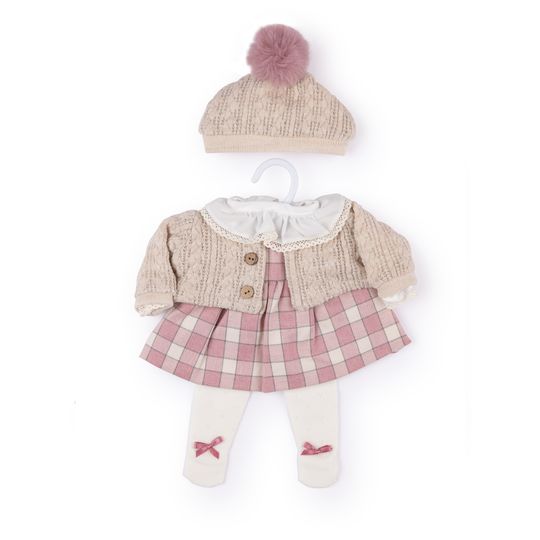 Vestitino scozzese e cappellino per My FAO Doll 40 cm - FAO Schwarz