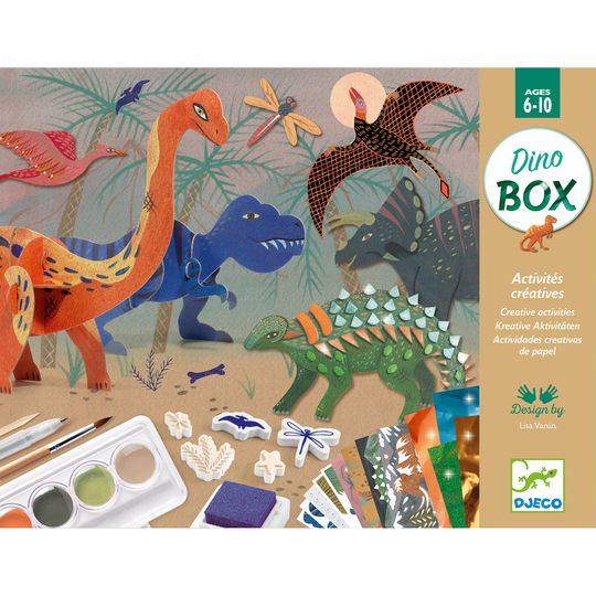Set con 6 attività creative The World of Dinosaurs - Djeco