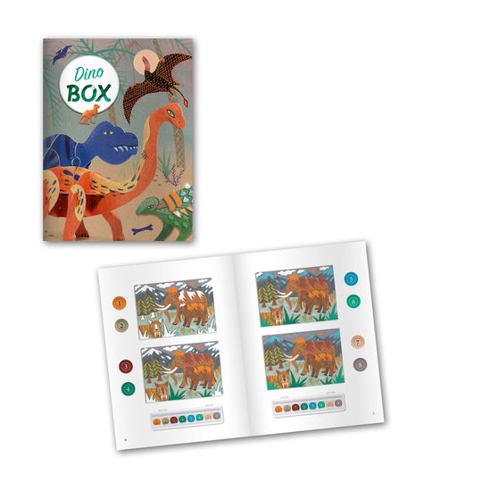 Set con 6 attività creative The World of Dinosaurs - Djeco