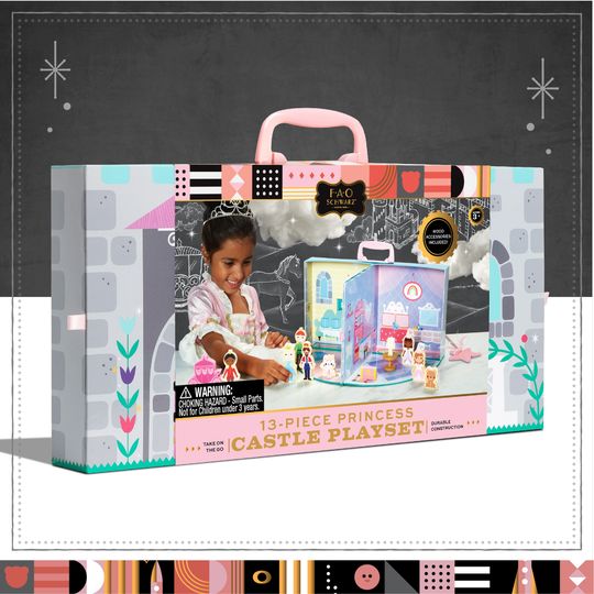 Play set castello con 13 accessori di legno - FAO Schwarz