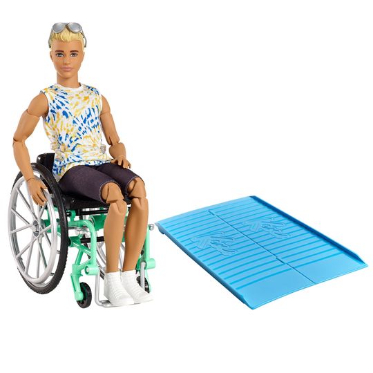 Barbie  Ken Fashionista con Sedia a Rotelle e Rampa - Barbie