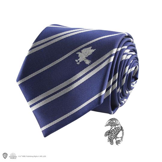 Cravatta deluxe Corvonero con spilla - Harry Potter