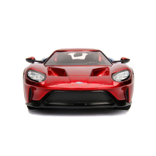 Ford GT 2017 scala 1:24 + personaggio Spiderman - Jada Toys, Marvel
