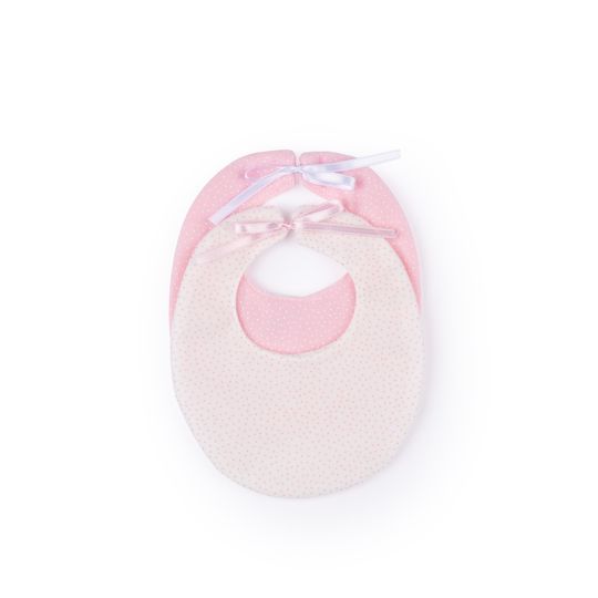 Set due bavaglini bianco e rosa per My FAO Doll 40 cm - FAO Schwarz