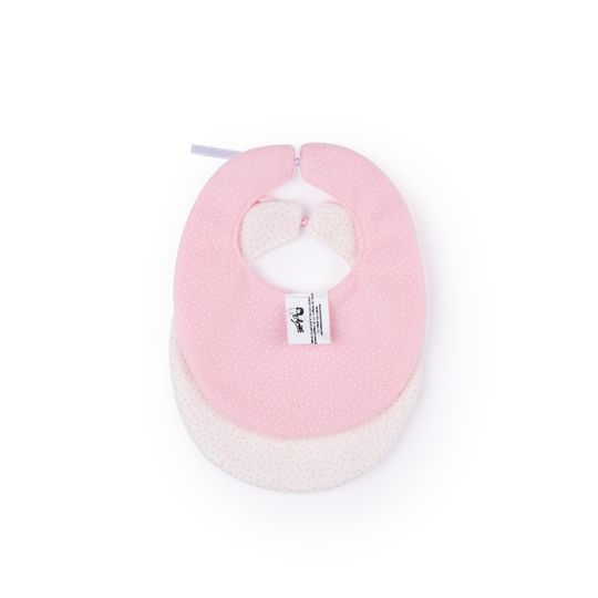 Set due bavaglini bianco e rosa per My FAO Doll 40 cm - FAO Schwarz
