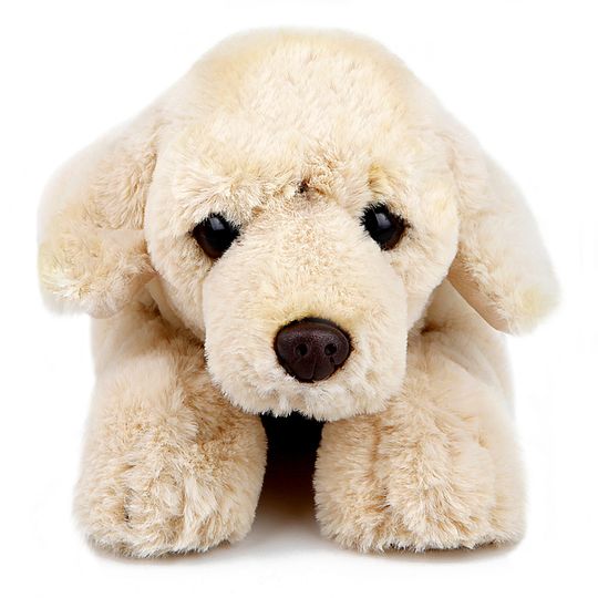 Peluche labrador sdraiato lungo 38 cm - FAO Schwarz
