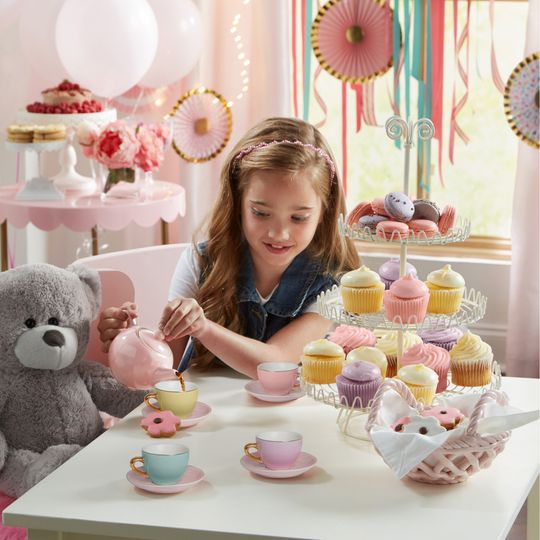 Set da the di ceramica da 9 pezzi - FAO Schwarz