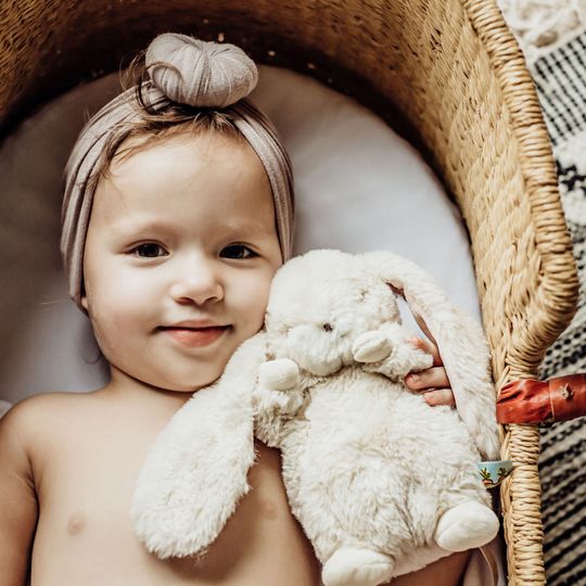 Peluche Tiny Nibble Cream Bunny 20 cm - Bunnies By The Bay