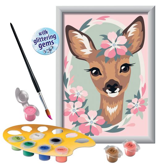 Creart Bambi, Serie E, Kit per dipingere con i numeri - Creart
