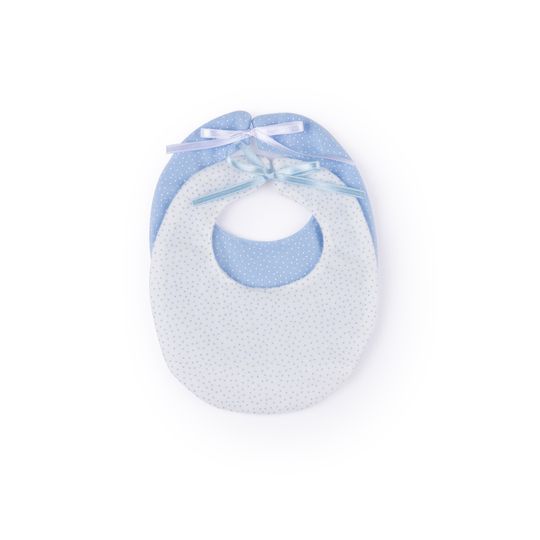 Set bavaglini bianco e azzurro per My FAO Doll 40 cm - FAO Schwarz