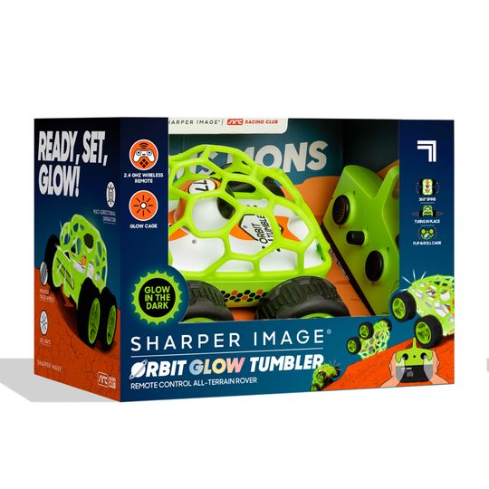 Macchina radiocomandata Orbit Tumbler Glow in the Dark Sharper Image - Sharper Image