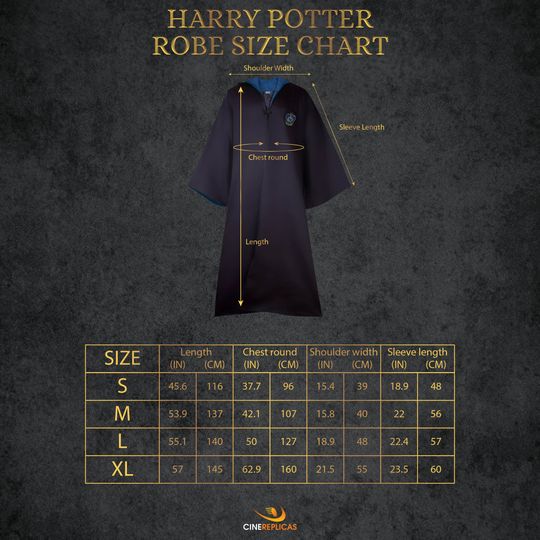 Abito da Stregone per ragazzi e adulti Corvonero - Harry Potter