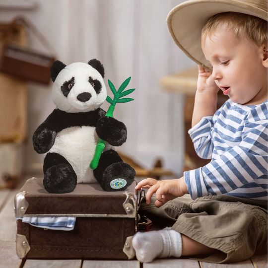 Panda di peluche 25 cm 100% da plastica riciclata - FAO Schwarz