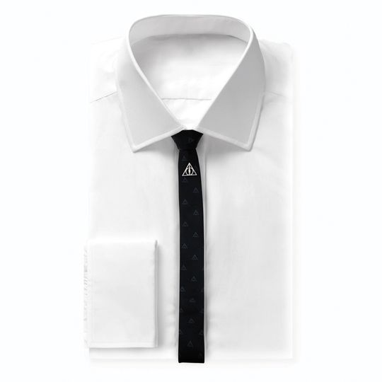 Cravatta deluxe I Doni della Morte con spilla - Harry Potter