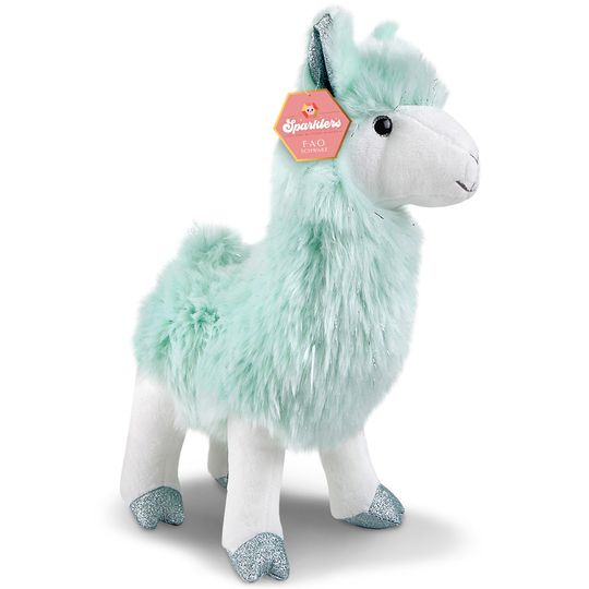 Lama di peluche con pelliccia glitter 30,5 cm - FAO Schwarz