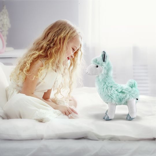 Lama di peluche con pelliccia glitter 30,5 cm - FAO Schwarz