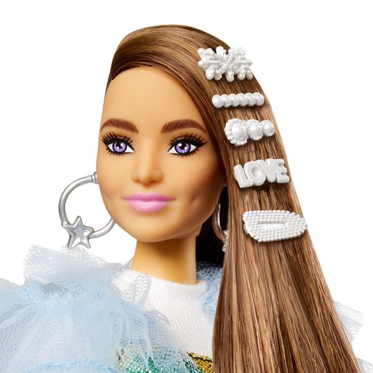 Barbie Extra con giacca blu e cucciolo di coccodrillo - Barbie