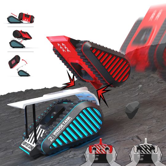 Set con 2 carri radiocomandati Battle Tracks - Sharper Image