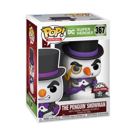 Funko POP! The Penguin Snowman - DC Super Heroes #367 9cm - DC Comics, Funko