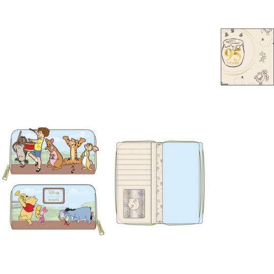 Portafoglio con zip Winnie the Pooh 95° anniversario - Disney