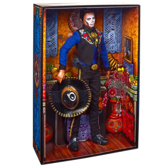 Ken Dia De Muertos con Abito Tradizionale e Volto Dipinto a Tema Calavera - Barbie - Barbie