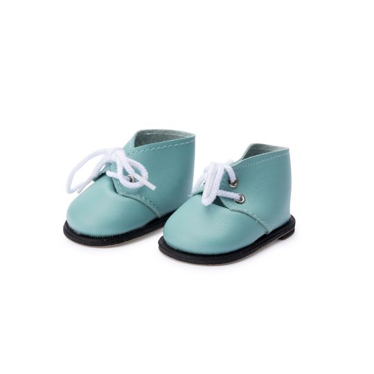Scarponcino verde ottanio con lacci per My FAO Doll 40cm - FAO Schwarz