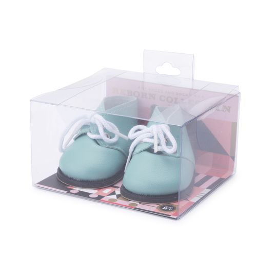 Scarponcino verde ottanio con lacci per My FAO Doll 40cm - FAO Schwarz