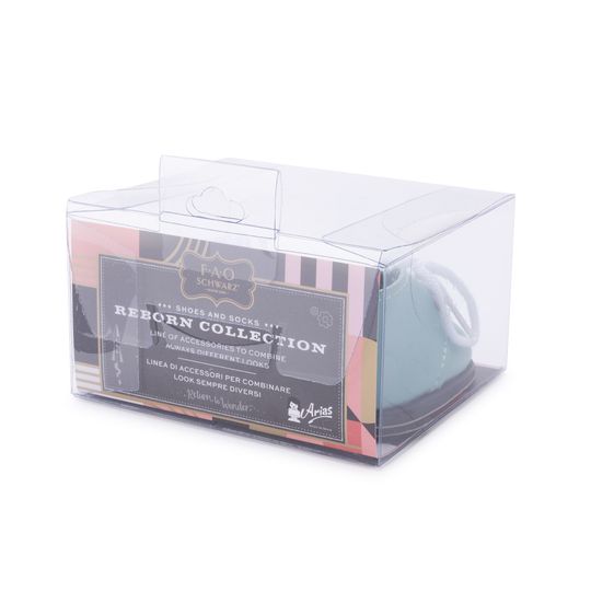 Scarponcino verde ottanio con lacci per My FAO Doll 40cm - FAO Schwarz