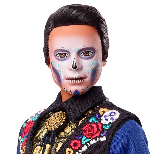 Ken Dia De Muertos con Abito Tradizionale e Volto Dipinto a Tema Calavera - Barbie - Barbie