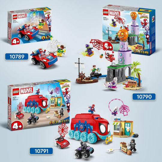 LEGO Marvel 10789 L’Auto di Spider-Man e Doc Ock, Spidey e i Suoi Fantastici Amici - LEGO, Marvel
