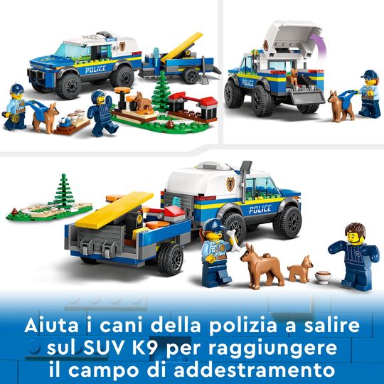 LEGO City 60369 Addestramento Cinofilo Mobile con SUV Polizia - LEGO