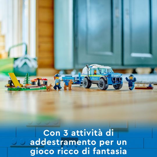 LEGO City 60369 Addestramento Cinofilo Mobile con SUV Polizia - LEGO